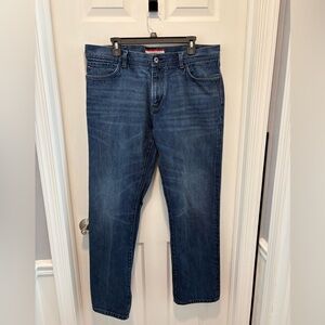 Tommy Hilfiger Dark Blue Straight Jeans, size 38X34